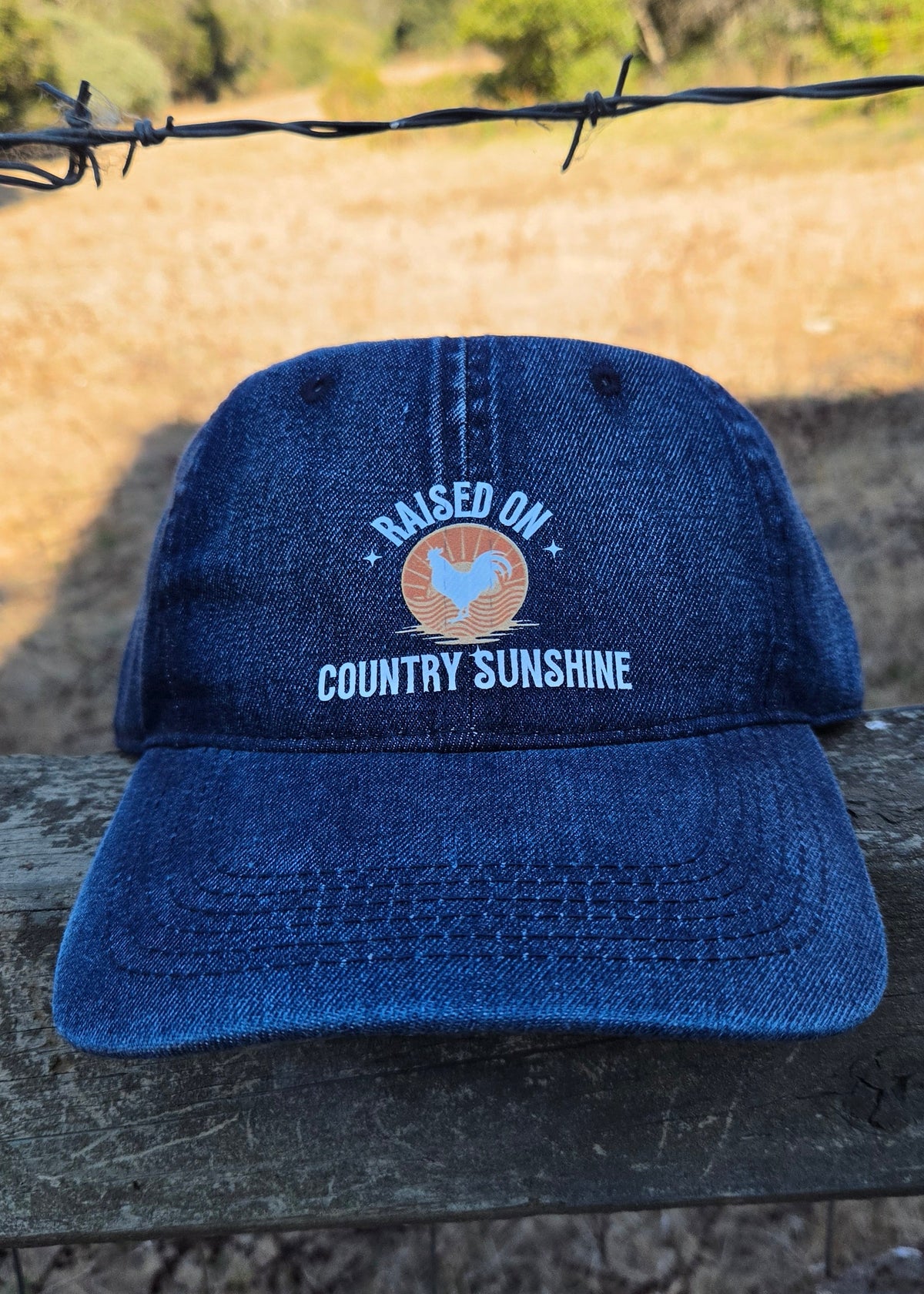 Raised on Country Sunshine- Denim Hat