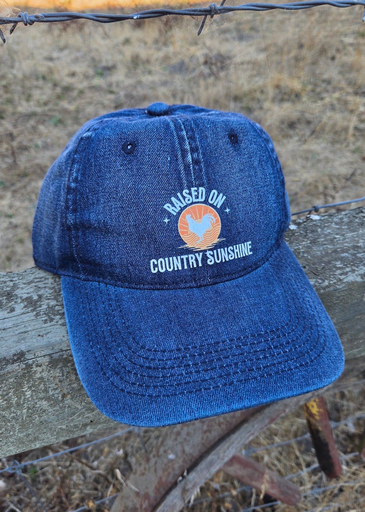 Raised on Country Sunshine- Denim Hat