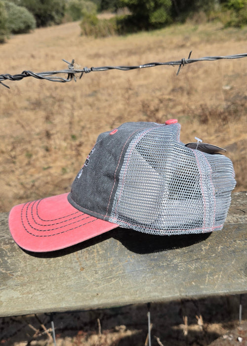 Cluckin' Awesome Logo- Dusty Rose Trucker Hat