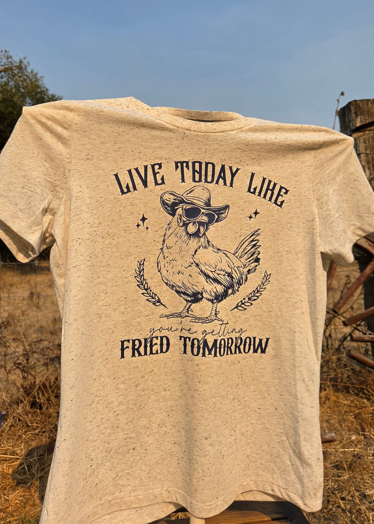 Live Today like You're Getting Fried Tomorrow-  T-shirt